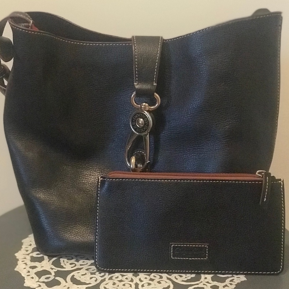 Dooney & Bourke Belvedere Logo Lock Shoulder Bag